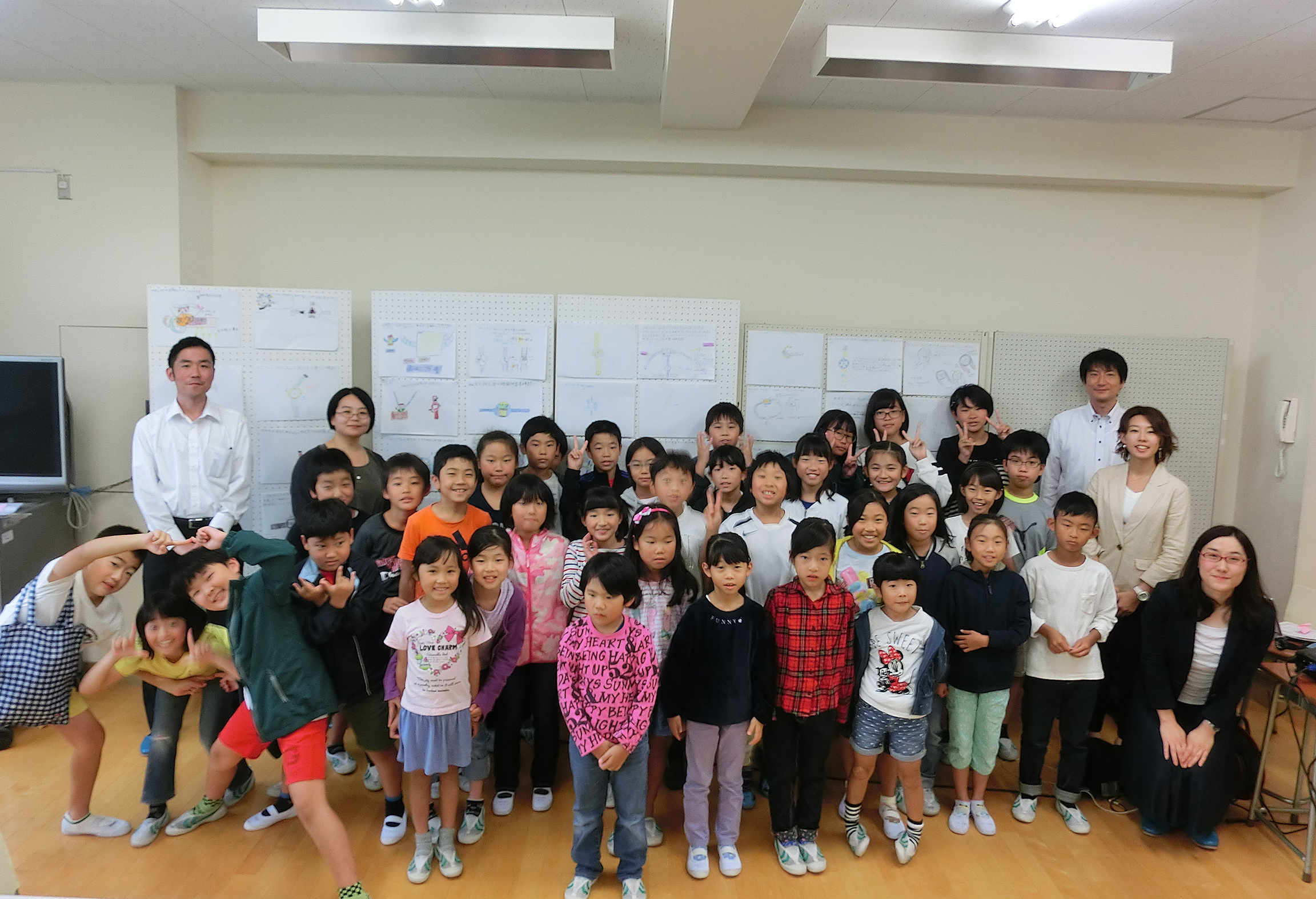 板橋区立若木小学校でのワークショップの様子